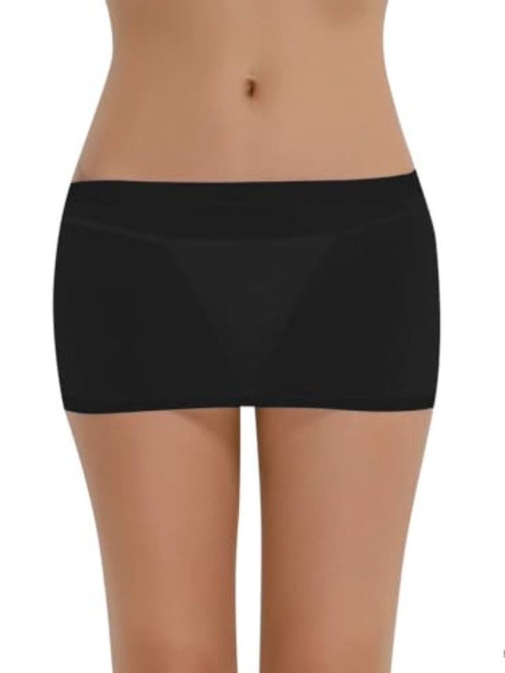 Sheer Bodycon Micro Mini Skirt Ice Silk Low Rise Dance Skirt
